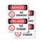 Signmission No Smoking Danger Sign, Plastic, 7in W x 10in L, 2PK OS-2PACK-DS-P-710-VS-1469 - alternate 1